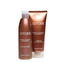 Cotril Divine Brown Lucency Kit Shampoo + Conditioner Capelli Castani