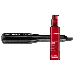 Steampod 3.0 Karl Lagerfeld + L'oreal Professionnel Blow Dry Fluidifier 150ml - Crema Termica Anticrespo