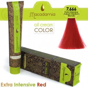 Macadamia Oil Cream Color Extra Intensive Red - 7.666 Biondo Medio Ramato Extra Intenso 100ml
