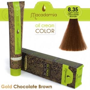 Macadamia Oil Cream Color Gold Chocolate Brown - 8.35 Biondo Cioccolato Dorato Leggero 100ml
