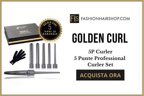 Golden Curl 5P Curler - 5 Punte Professional Curler Set